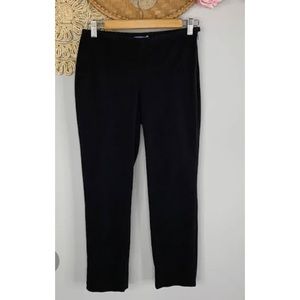 J. McLaughlin Silk Black Pants Sz 0 GUC Zipper Fully Lined Dressy Luxury Slacks